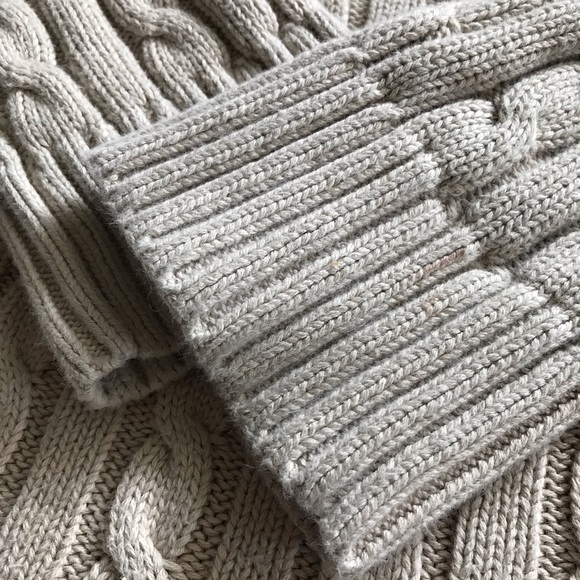 L.L. Bean Vintage Fisherman Sweater Cable Knit XL - Picture 7 of 8